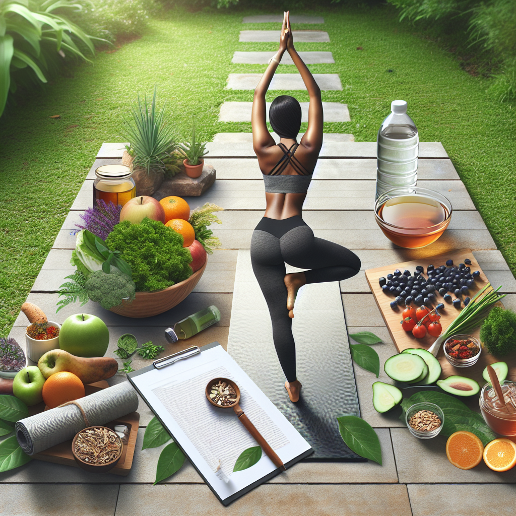 Illustration bien-être liée à l'article : Comment surmonter un plateau de poids grâce à une routine bien-être naturelle