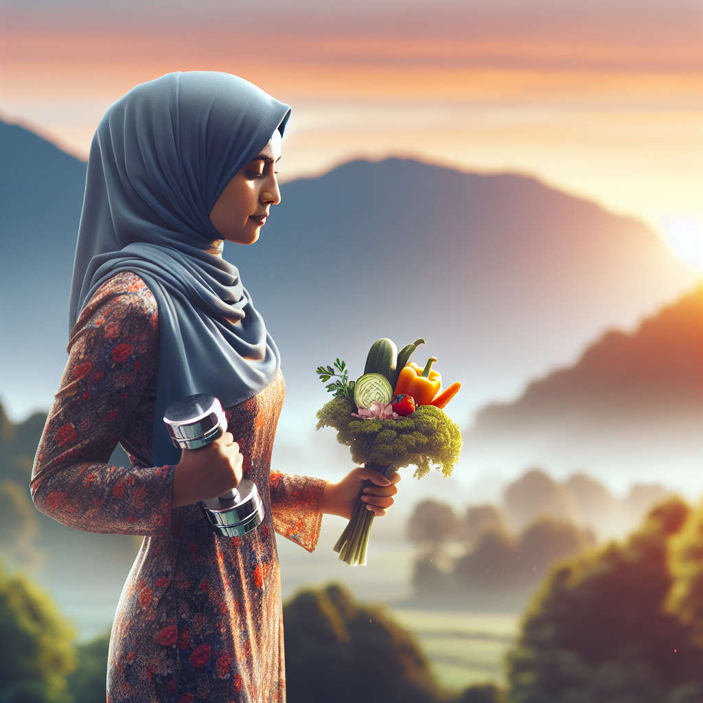 Illustration bien-être liée à l'article : Comment surmonter un plateau de poids grâce à une routine bien-être naturelle