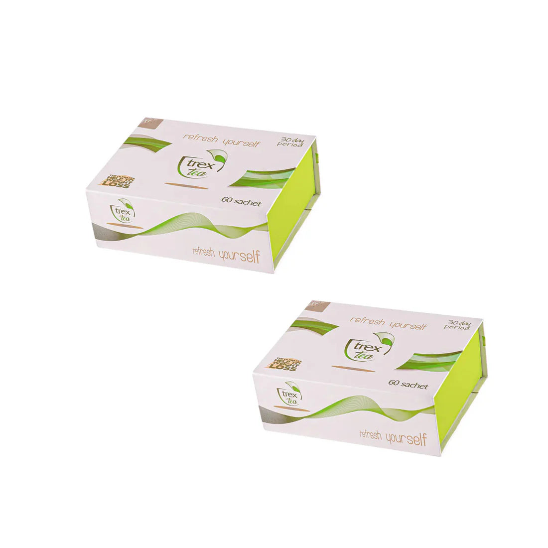 2 boîtes de Trex Tea – Thé Minceur Détox 60 Sachets | Cure 30 Jours