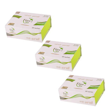 3 boîtes de Trex Tea – Thé Minceur Détox 60 Sachets | Cure 30 Jours