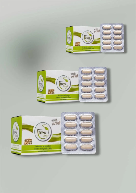 trois boites de gélule Trex Cap 